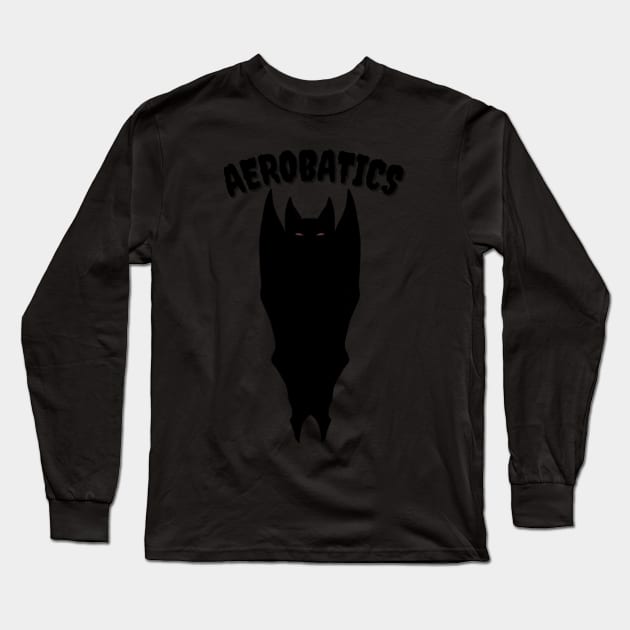 "Aerobatics" Bat Pun Long Sleeve T-Shirt by ReverieCompany